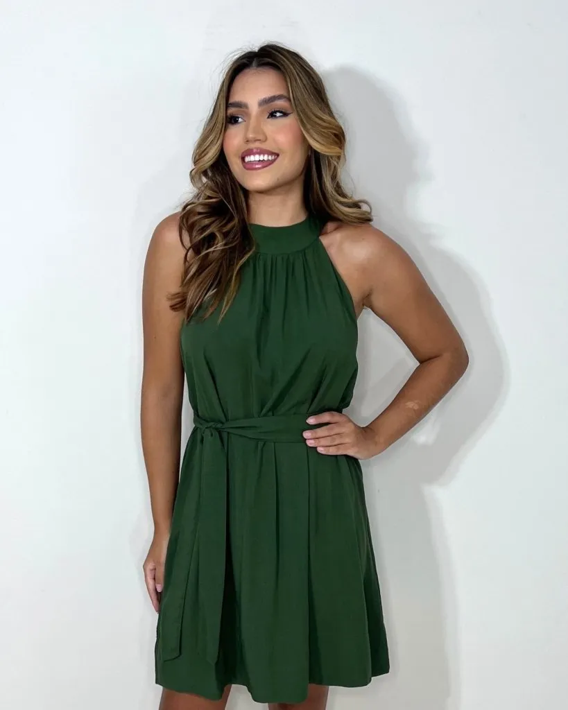 Vestido Daiane - Verde Militar