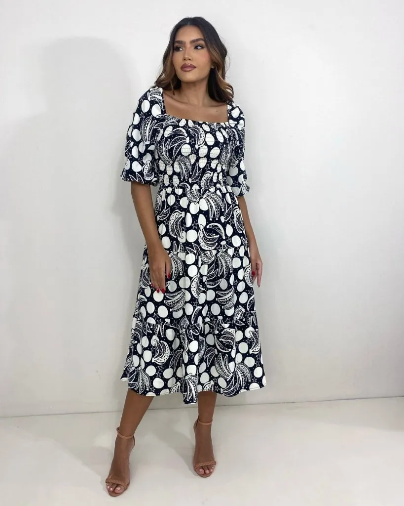 Vestido Juliana - Estampa Banana