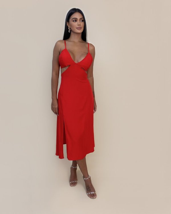 Vestido Kelly - Vermelho - Imagem 4