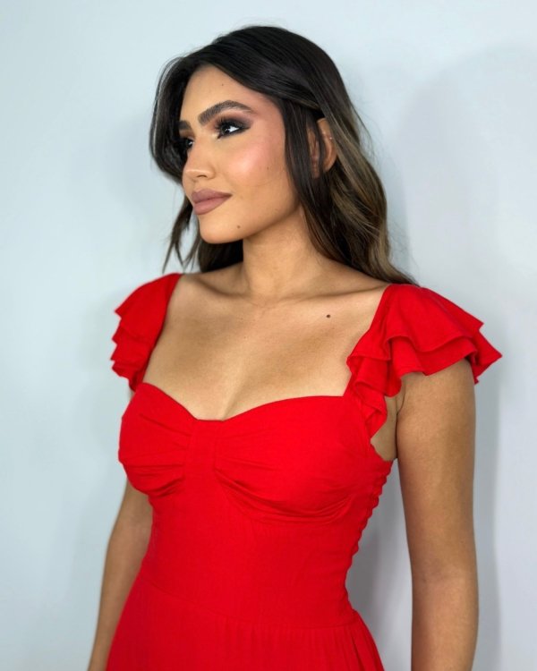 Vestido Isla - Vermelho - Imagem 5