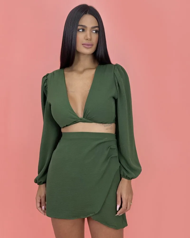 Conjunto Simone Saia - Verde Militar