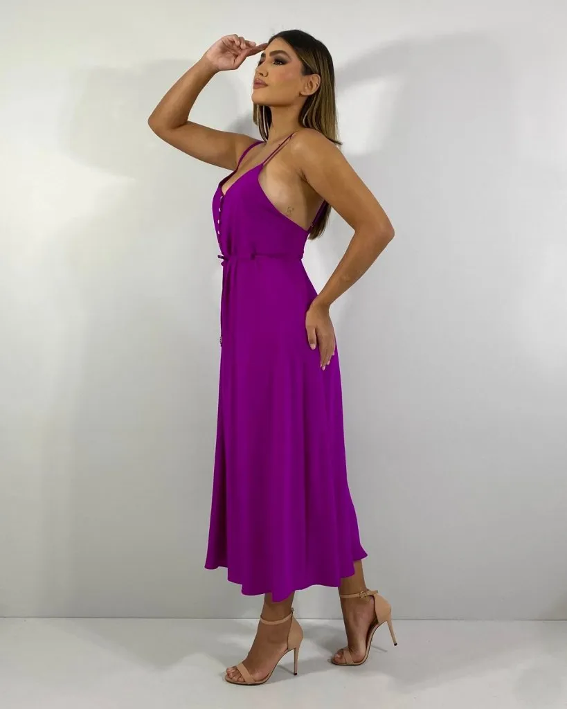 Vestido Felícia - Fúcsia