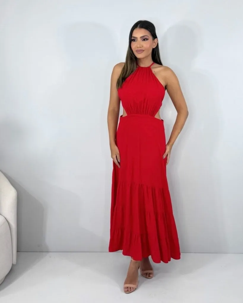 Vestido Estefane - Vermelho