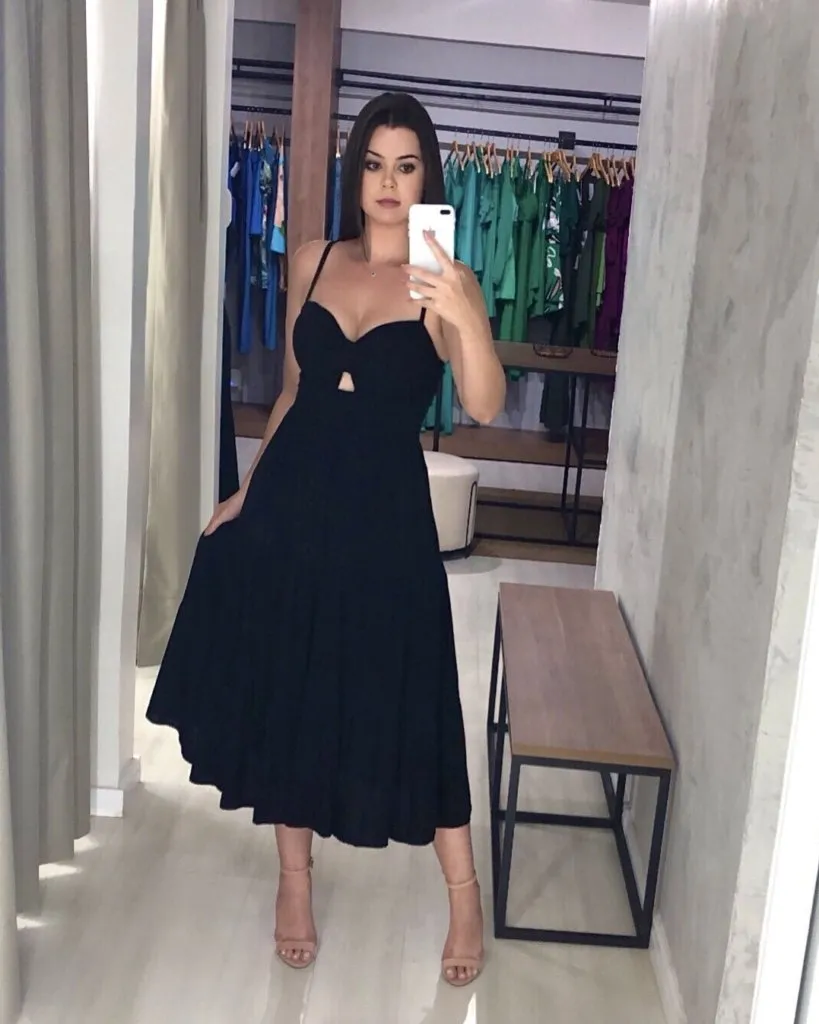 Vestido Jéssica Midi - Preto