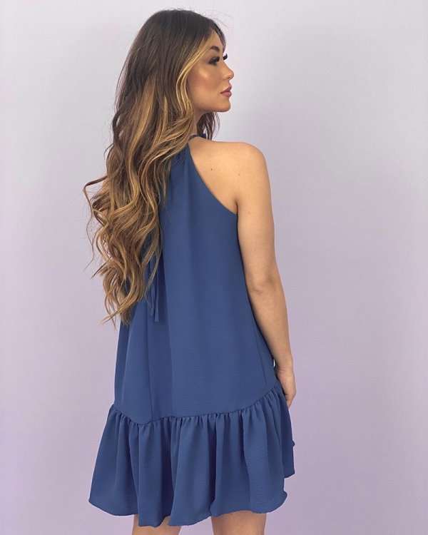 Vestido Nayara - Azul Petróleo - Imagem 3