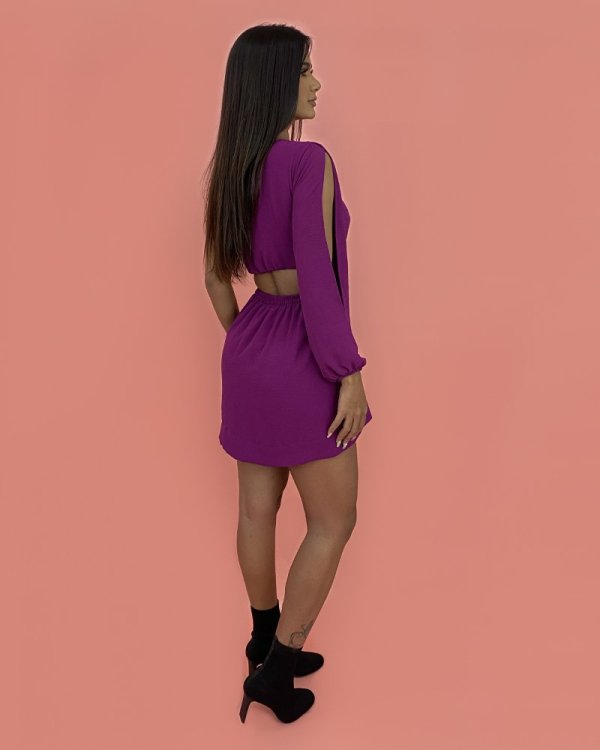 Vestido Rubi - Roxo - Imagem 3