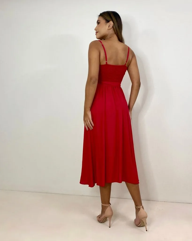 Vestido Hermione - Vermelho