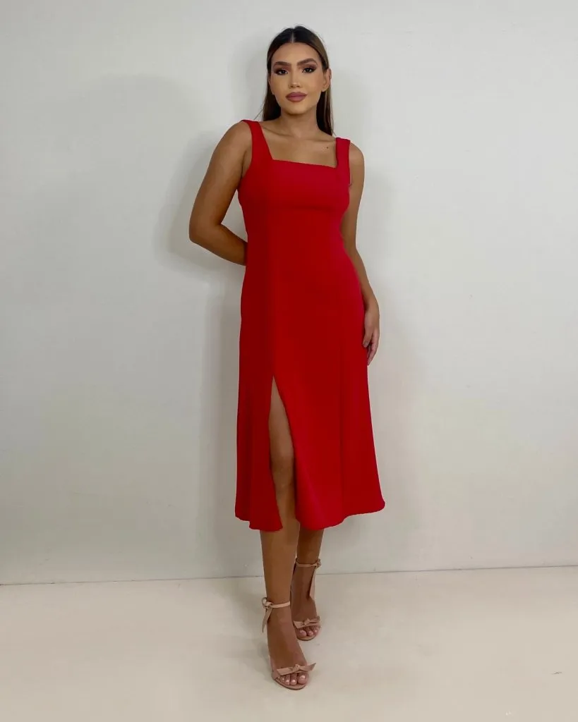 Vestido Roberta - Vermelho