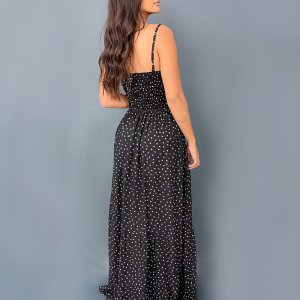 Vestido Camila - Poá Bolinha Preto - Image 2