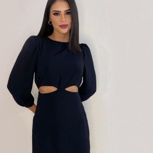 Vestido Tainara - Preto - Image 1