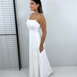 Vestido Drica Longo - Branco - Image 3