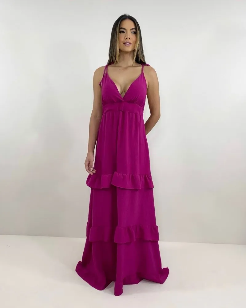 Vestido Elsa - Fúcsia