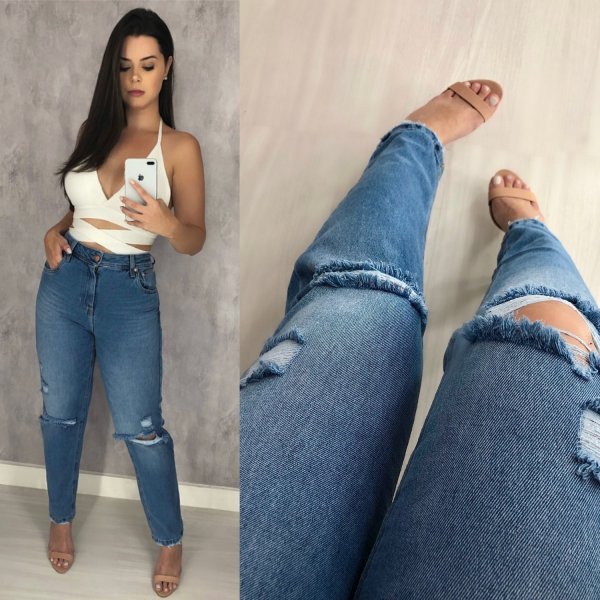 Calça Jeans Cós Alto Giovana
