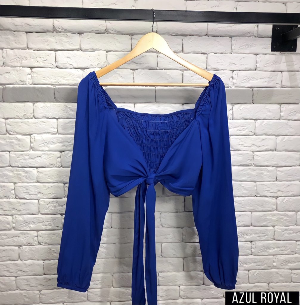 Cropped Multiformas - Azul Royal