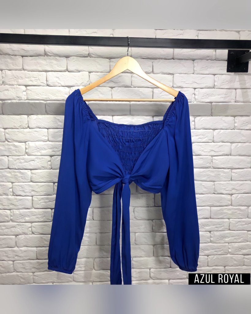 Cropped Multiformas - Azul Royal