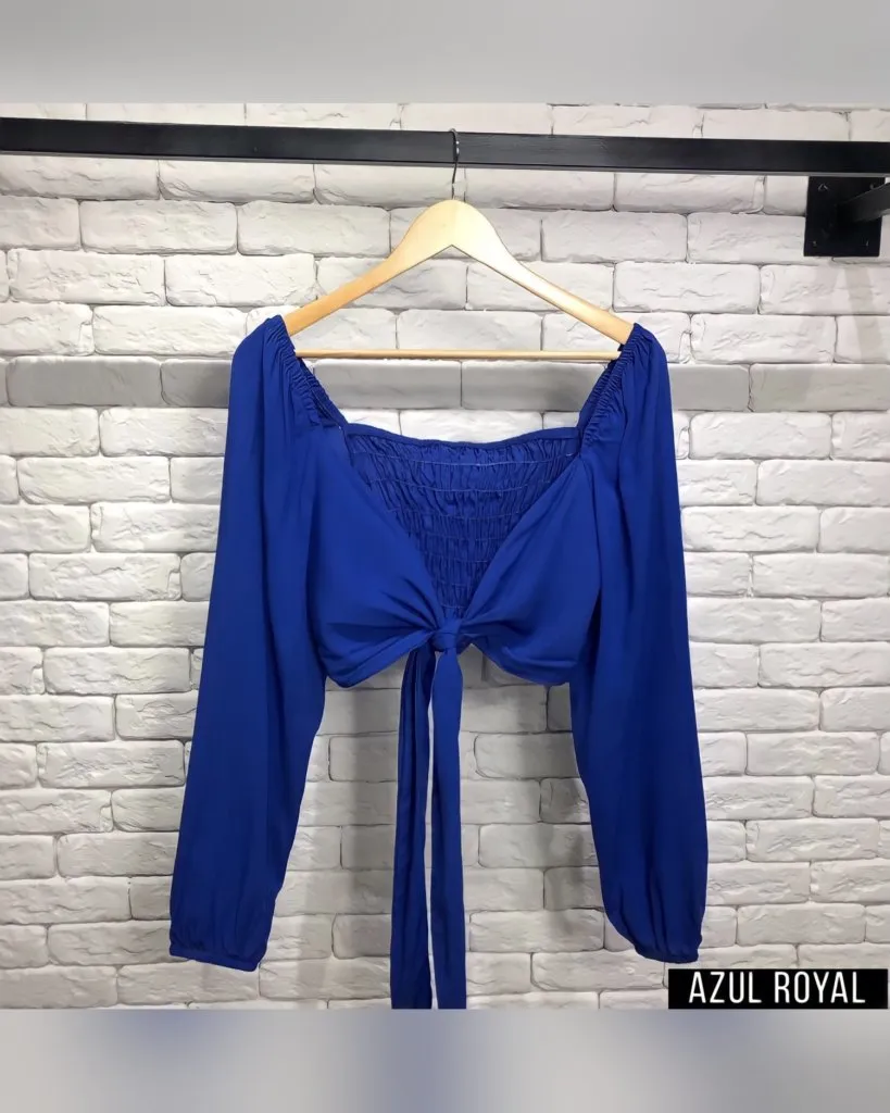 Cropped Multiformas - Azul Royal