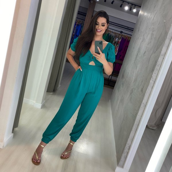 Macacão Fernanda - Turquesa