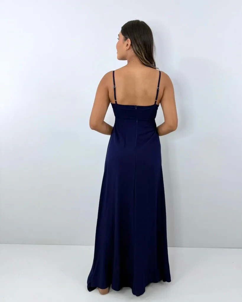 Vestido Eliana - Azul Marinho, foto 2