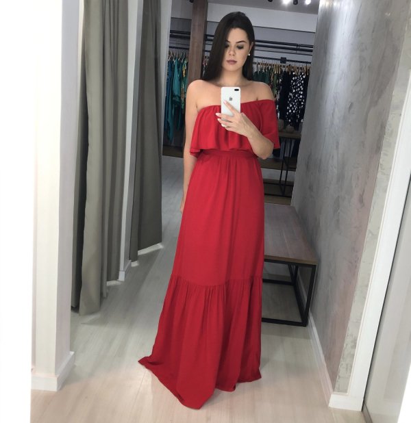 Vestido Luíza - Vermelho - Imagem 2
