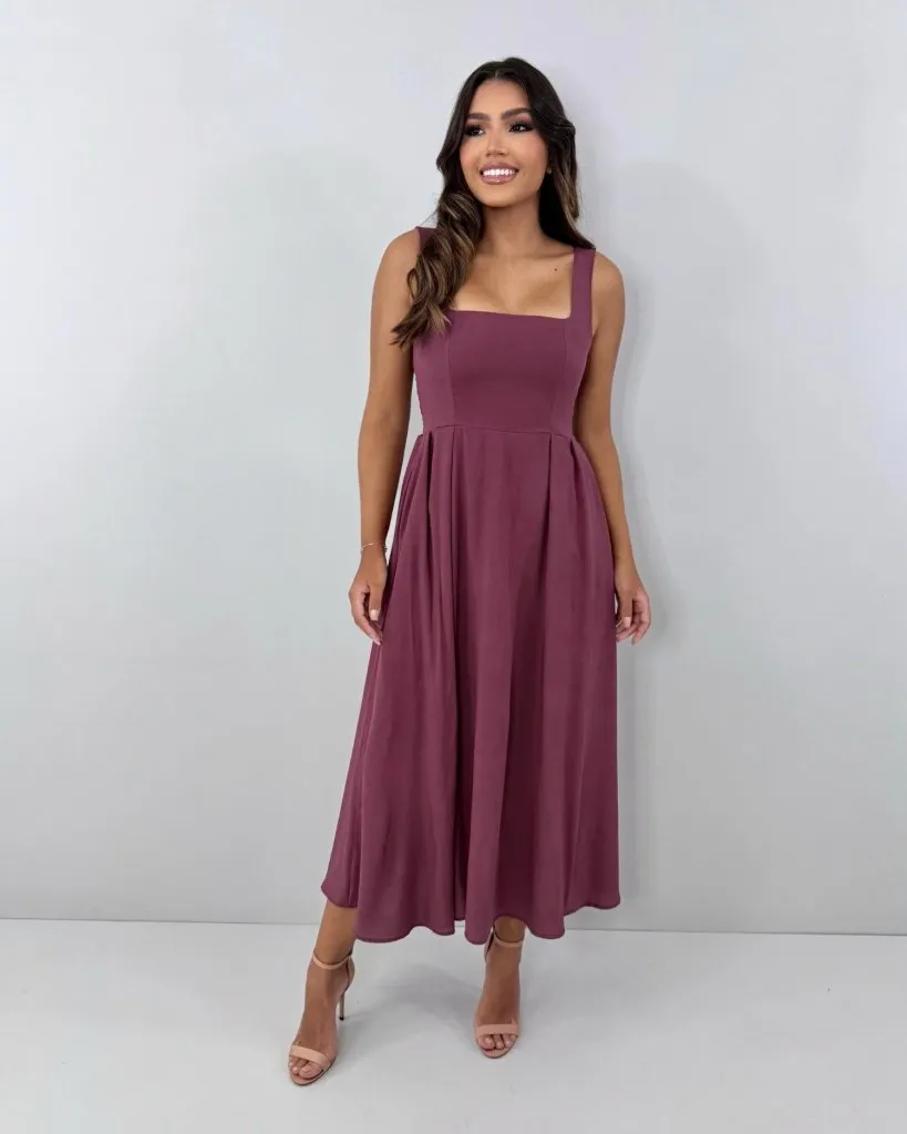 Vestido Samanta - Marrom