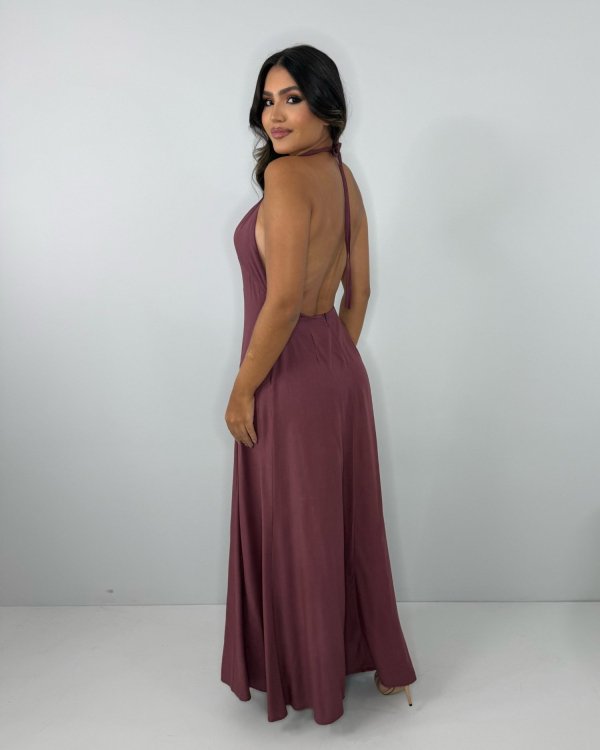 Vestido Victória - Marrom - Imagem 3