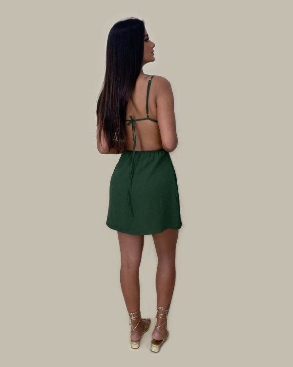 Vestido Cleo - Verde Militar - Imagem 3