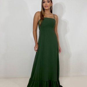 Vestido Amelie - Verde Militar - Image 1
