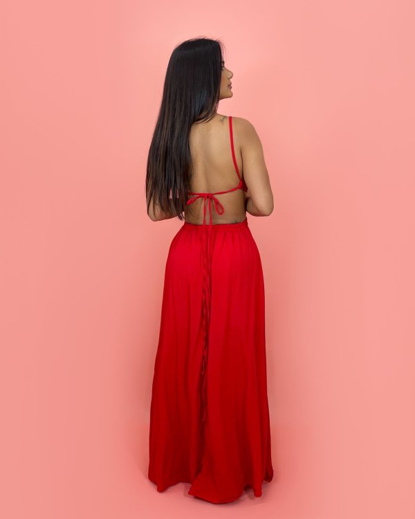 Vestido Flávia - Vermelho - Imagem 2