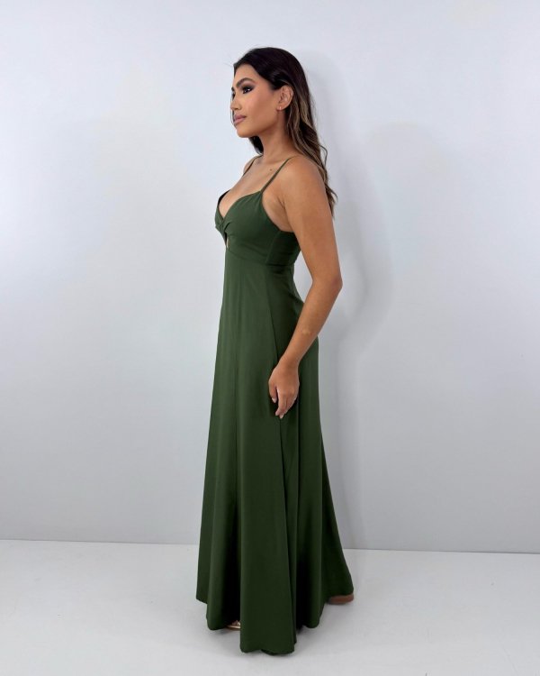Vestido Eliana - Verde Militar - Imagem 2