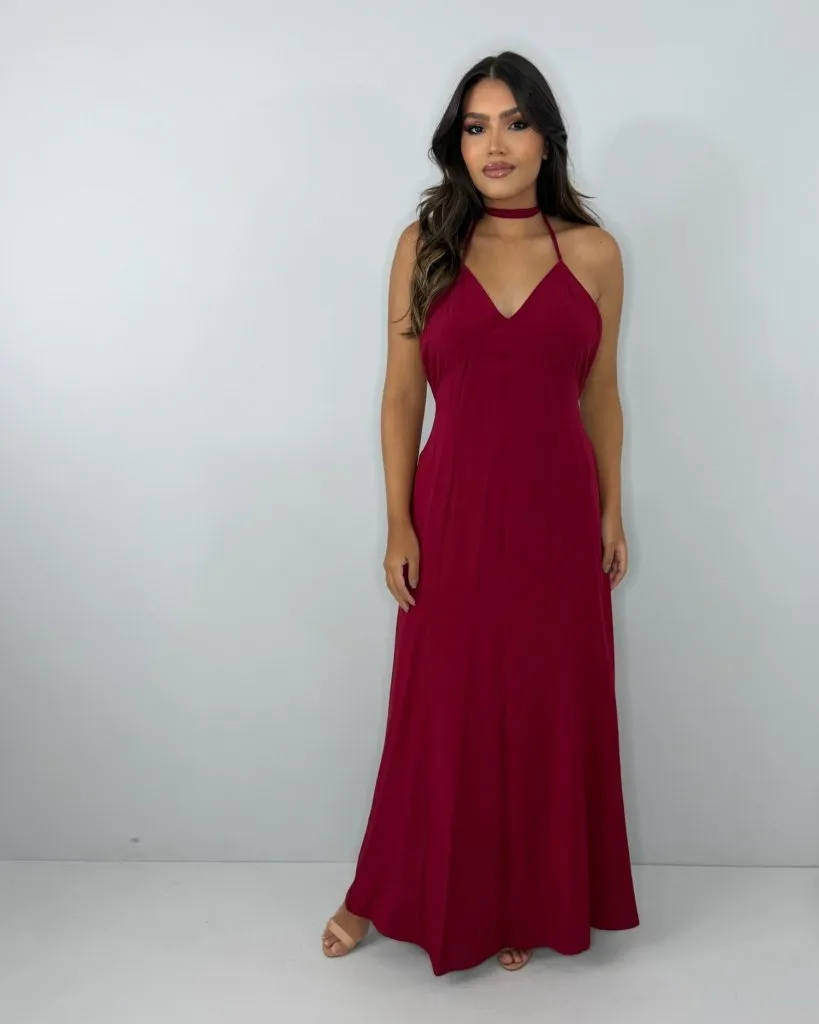 Vestido Victória - Marsala
