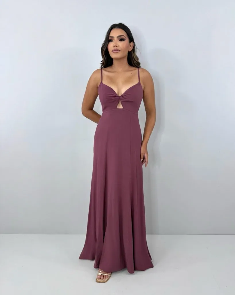 Vestido Eliana - Marrom
