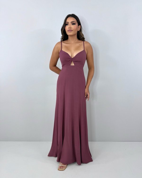 Vestido Eliana - Marrom