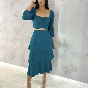 Cropped Olga em Duna - Verde Esmeralda - Image 1