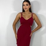 Vestido Leslie - Marsala