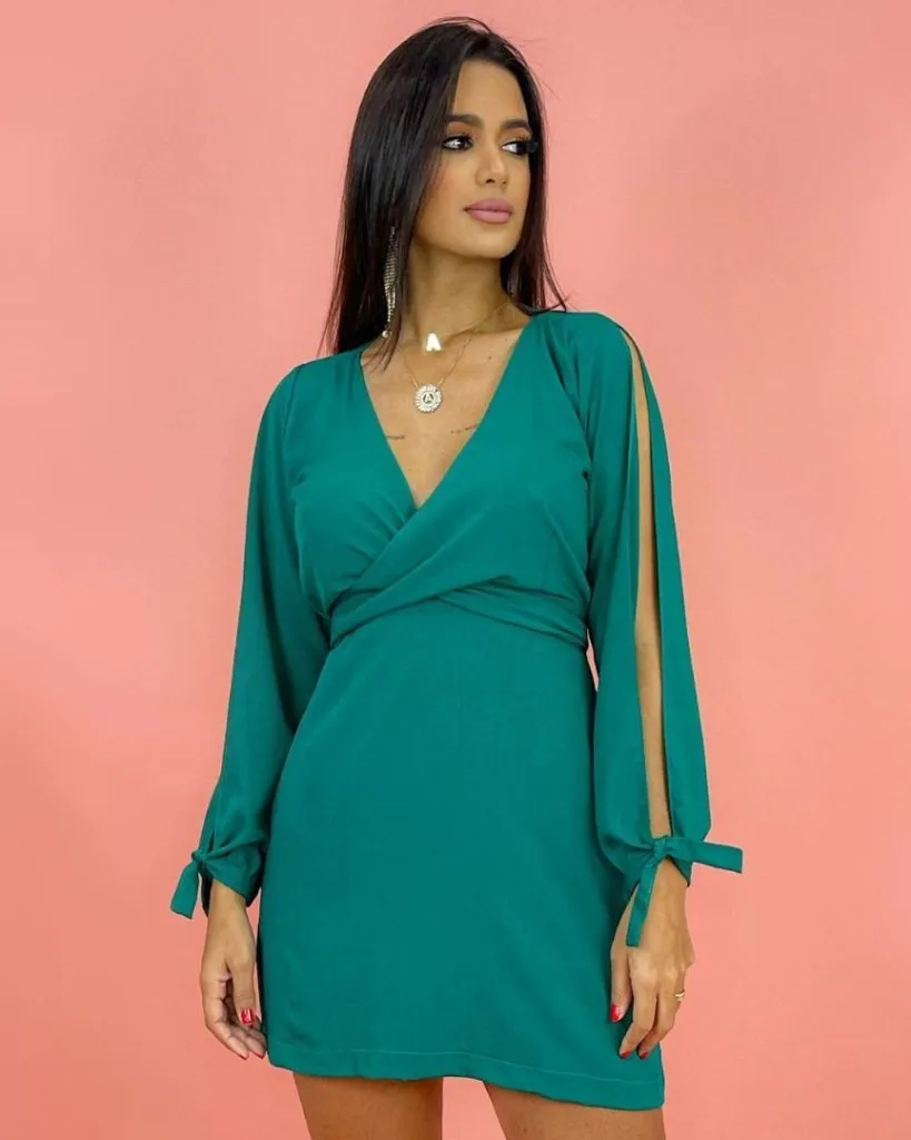 Vestido Marília - Verde Amazônia