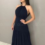 Vestido Janaína - Azul Marinho
