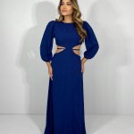 Vestido Giza - Azul Marinho