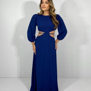 Vestido Giza - Azul Marinho - Image 1