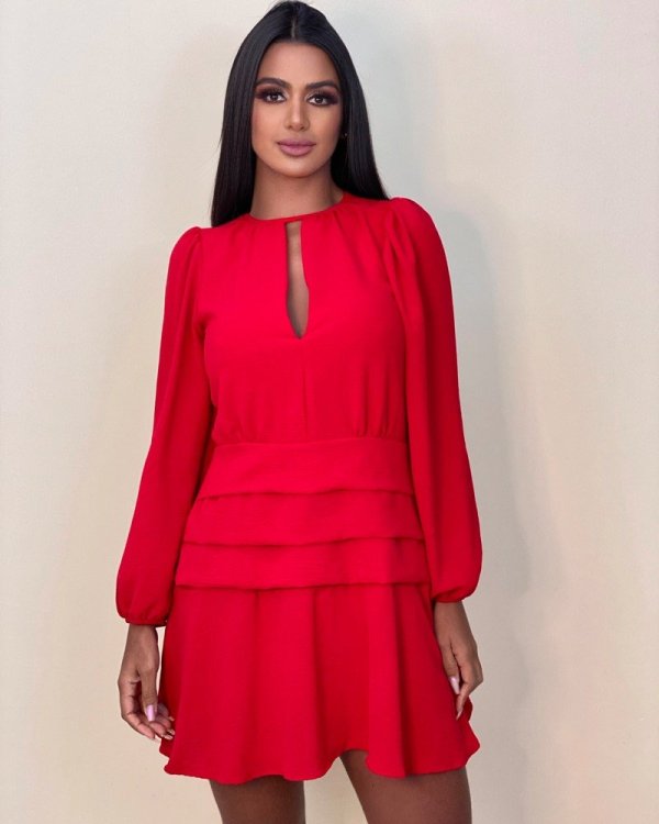Vestido Suzana - Vermelho - Imagem 2