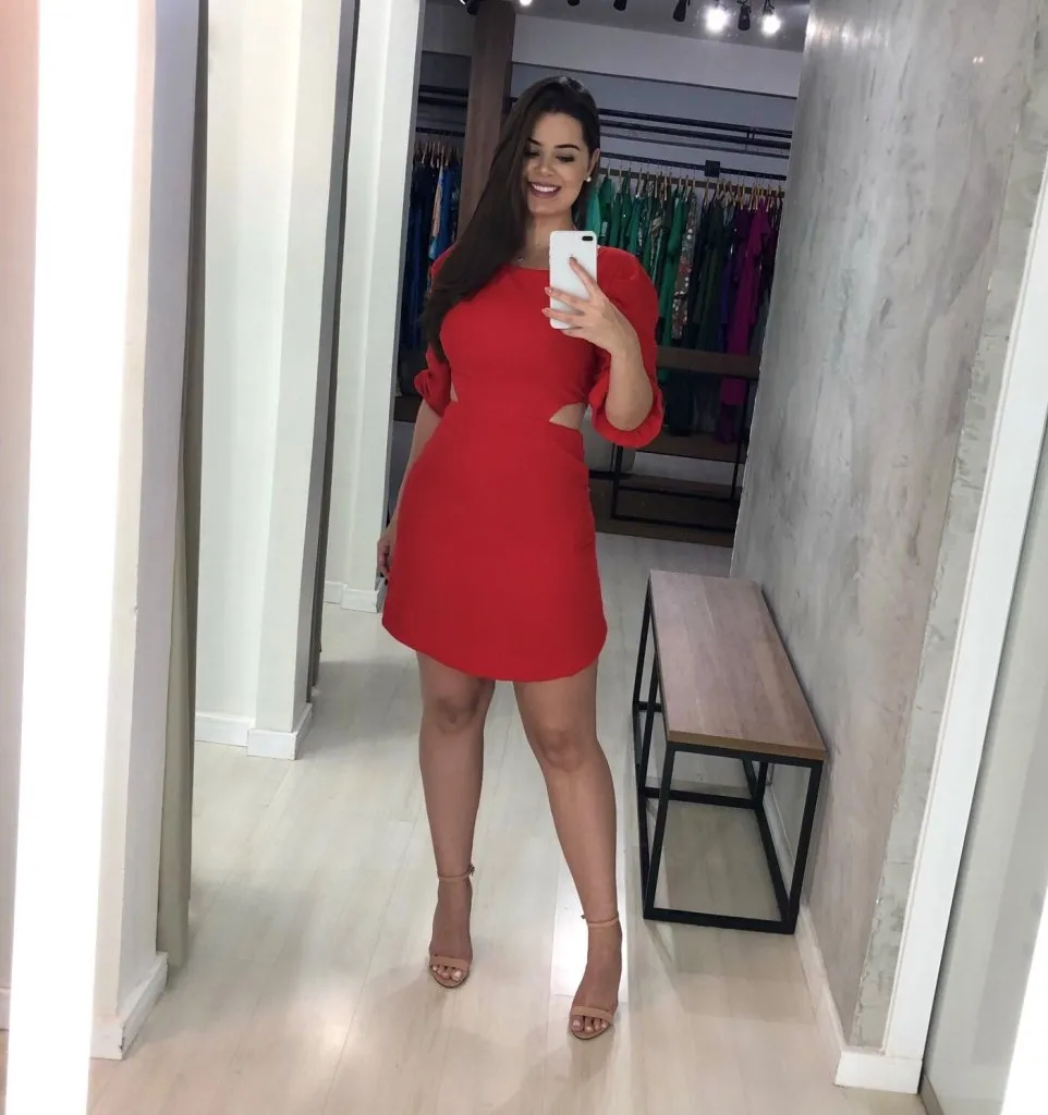 Vestido Thainá - Vermelho
