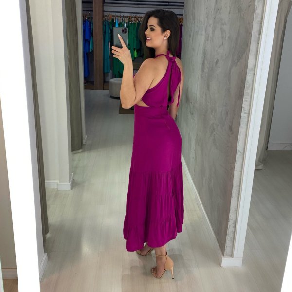 Vestido Estefane - Fúcsia - Imagem 5