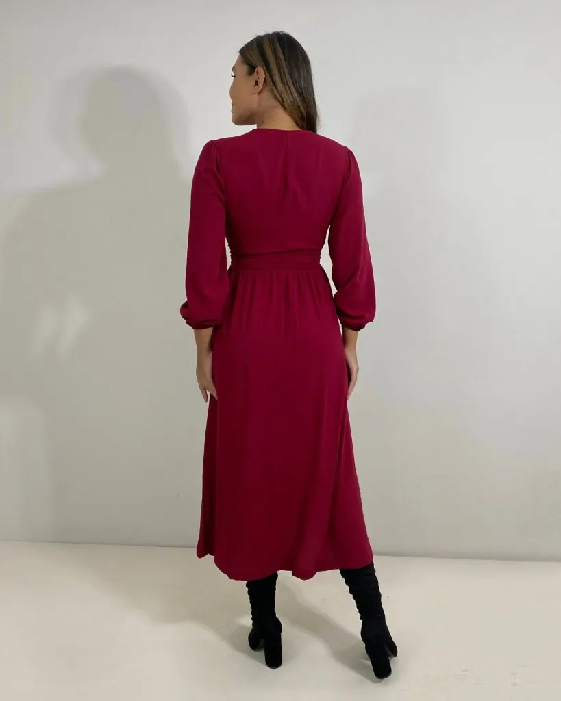 Vestido Clara - Marsala