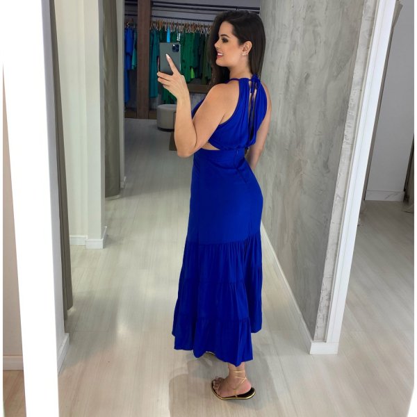 Vestido Estefane - Azul Royal - Imagem 4
