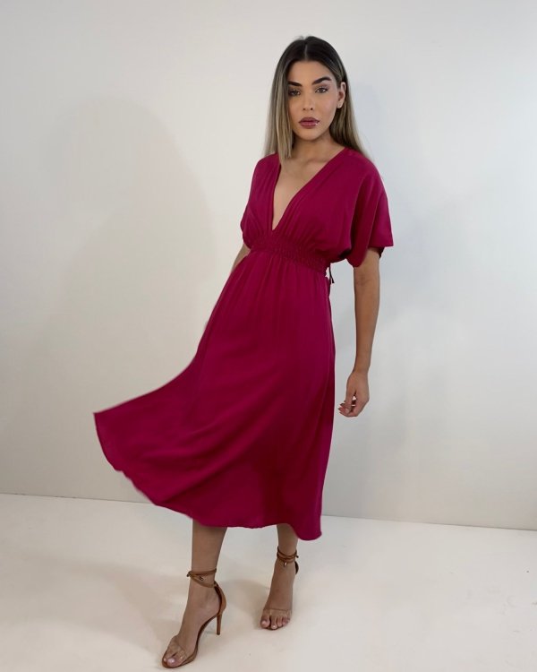 Vestido Marcela - Cereja