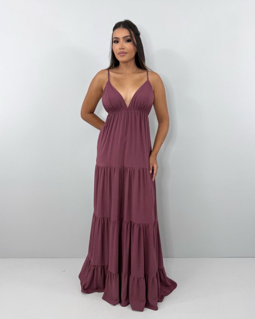 Vestido Sophia - Marrom