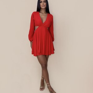 Vestido Leona - Vermelho - Image 1