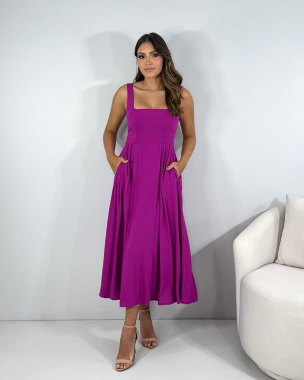 Vestido Samanta - Fúcsia - Imagem 6