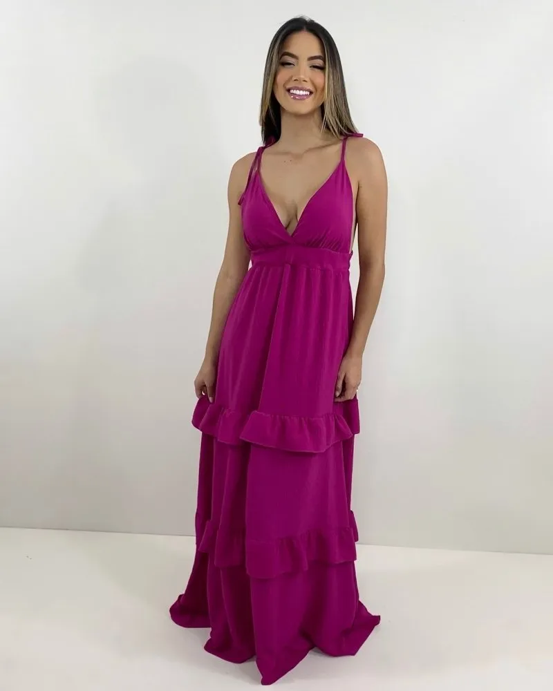 Vestido Elsa - Fúcsia