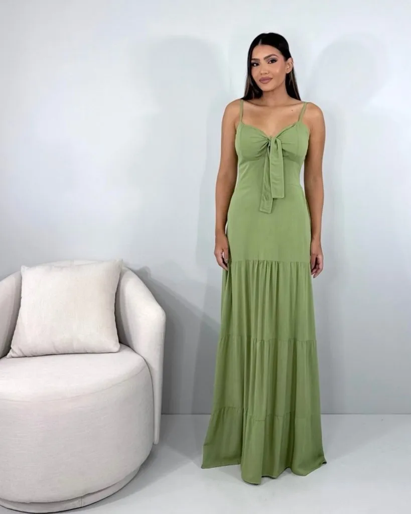 Vestido Camila - Folhagem