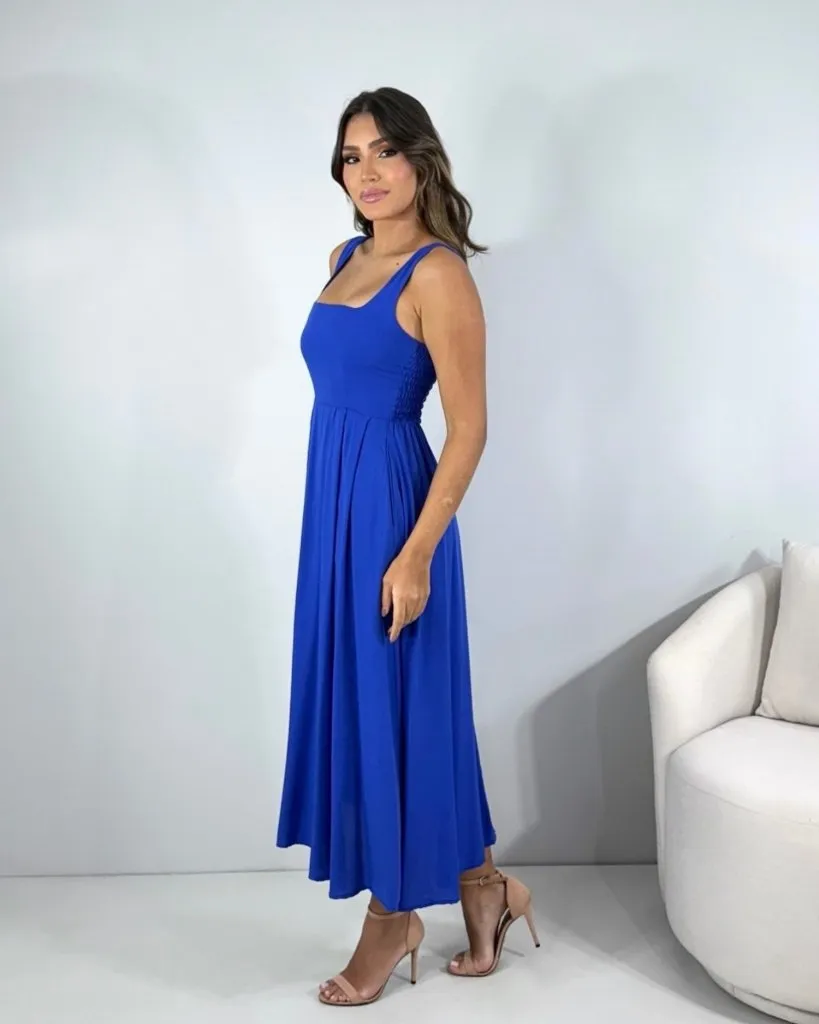 Vestido Samanta - Azul Royal